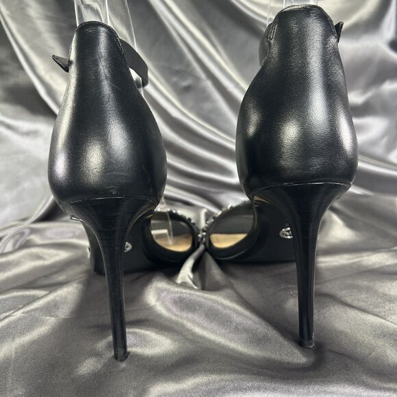 Michael Kors Studded High Heels Women's size 5.5 Stiletto Black Silver‎ Worn 2x - Picture 8 of 16